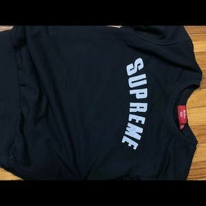 Supreme Black Cotton Sweater